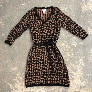 Max Studio Fitted Sweater Dress
